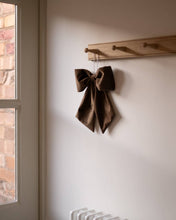 Load image into Gallery viewer, Brown Velvet Hanging Bow