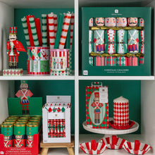 Load image into Gallery viewer, Nutcracker Christmas Saucer Crackers - 10 Pack Display | Christmas Decor |