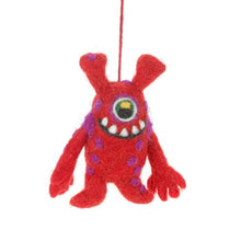 Load image into Gallery viewer, Handmade Felt Moody Monsters Hanging Decorations: Variety Pack