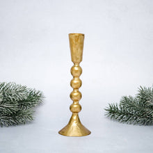 Load image into Gallery viewer, Sona Gold Coloured Candlestick Holder: Medium