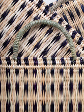 Load image into Gallery viewer, Woven Reed Basket, Indigo