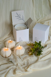Pumpkin Shaped Candle: Orange
