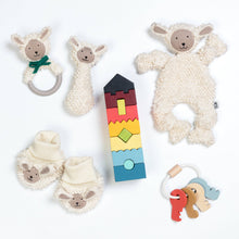 Load image into Gallery viewer, Cotton Knit Baby Rattle Toy:  Sheep