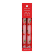 Load image into Gallery viewer, Cherry Dinner Candles - 2 Pack