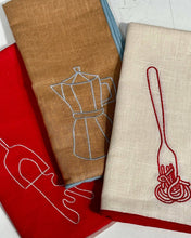 Load image into Gallery viewer, Linen Blend Napkins - Spaghetti (Set of 2)