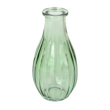 Load image into Gallery viewer, Bon Appetit Green Glass Bud Vase - 14cm