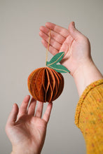 Load image into Gallery viewer, UK/EU: Orange Honeycomb Ornament