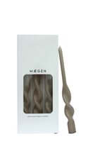 Load image into Gallery viewer, MÆGEN Single Twist Taper Candles - Individual - Mink
