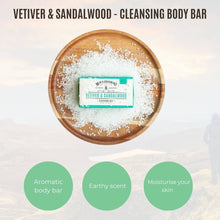 Load image into Gallery viewer, Vetiver &amp; Sandalwood Cleansing Body Bar