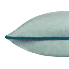 Load image into Gallery viewer, Meridian Velvet Cushion Mineral/Teal: Mineral/Teal / Polyester Filled / 55 x 55cm