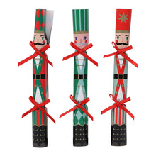 Load image into Gallery viewer, Nutcracker Christmas Saucer Crackers - 10 Pack Display | Christmas Decor |
