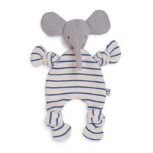 Load image into Gallery viewer, Cotton Knit Baby Comforter Cuddle Cloth: Elephant Cobalt