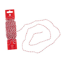 Load image into Gallery viewer, Red &amp; White Festive Twine - 20m | Christmas Gifting |