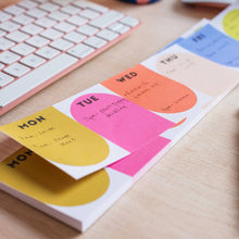 Load image into Gallery viewer, Keyboard Weekly Planner Pad | Bright Arches