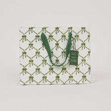 Load image into Gallery viewer, Block Printed Gift Bags (Medium) - Holly Green