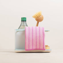 Load image into Gallery viewer, Reusable &amp; Eco-Friendly Cotton Dishcloths: Striped Pink