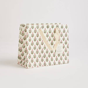 Hand Block Printed Gift Bags (Medium) - Blush