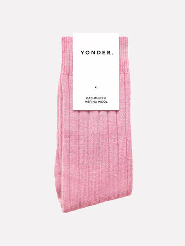 Cashmere Blend Socks | Rose