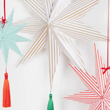 Load image into Gallery viewer, Stripe Star Decorations
