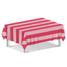 Load image into Gallery viewer, Pink Stripe Cotton XL Tablecloth - 160cm x 250cm
