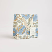 Load image into Gallery viewer, Hand Block Printed Gift Bags (Small) - Blue Stone