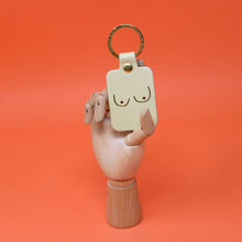 Load image into Gallery viewer, Boob Leather Key Fob: Pale Pink