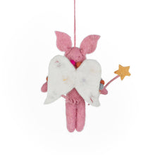 Load image into Gallery viewer, Handmade Felt Penelope Porker Fairy Christmas Decoration