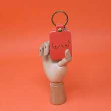 Load image into Gallery viewer, Boob Leather Key Fob: Magenta