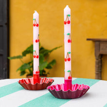 Load image into Gallery viewer, Cherry Dinner Candles - 2 Pack