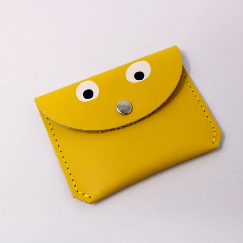 Googly Eye Mini Money Coin Purse: Yellow