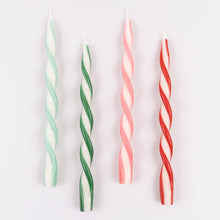 Load image into Gallery viewer, Assorted Stripe Twist Candles