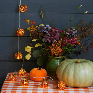 Pumpkin Disco String Lights | Autumn | Halloween Decor |