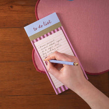 Load image into Gallery viewer, To Do List Pad | Berry Stripe
