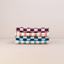 Load image into Gallery viewer, Cotton Hand Towel: Burgundy Check