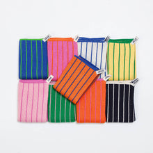 Load image into Gallery viewer, Reusable &amp; Eco-Friendly Cotton Dishcloths: Striped  Green