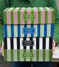 Load image into Gallery viewer, The Original Bath Pillow by Abahna® - Heritage Stripe Green