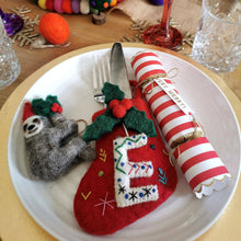 Load image into Gallery viewer, Handmade Felt Mini Alphabet Stockings - INDIVIDUAL LETTERS: B