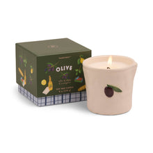 Load image into Gallery viewer, Paddywax Bistro Olive Ceramic Candle - Fig  Olive