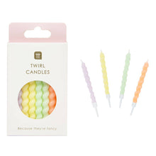 Load image into Gallery viewer, Twisted Pastel Birthday Candles