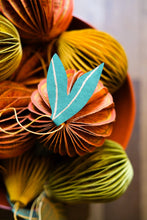 Load image into Gallery viewer, UK/EU: Orange Honeycomb Ornament