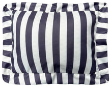Load image into Gallery viewer, The Original Bath Pillow by Abahna® – Monaco Stripe (Black)