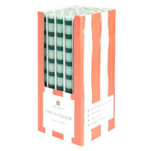 Load image into Gallery viewer, Green Stripe Dinner Candles | 25 Candles | POS Unit |