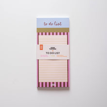 Load image into Gallery viewer, To Do List Pad | Berry Stripe