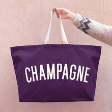 Load image into Gallery viewer, Champagne - REALLY Big Bag: Plum