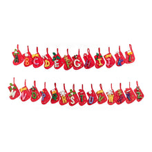 Load image into Gallery viewer, Handmade Felt Mini Alphabet Stockings - INDIVIDUAL LETTERS: B