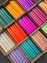 Load image into Gallery viewer, Pinstripe Candle individual: Green/blue