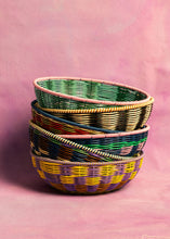 Load image into Gallery viewer, Maegen Woven Bowl - Pink/Navy