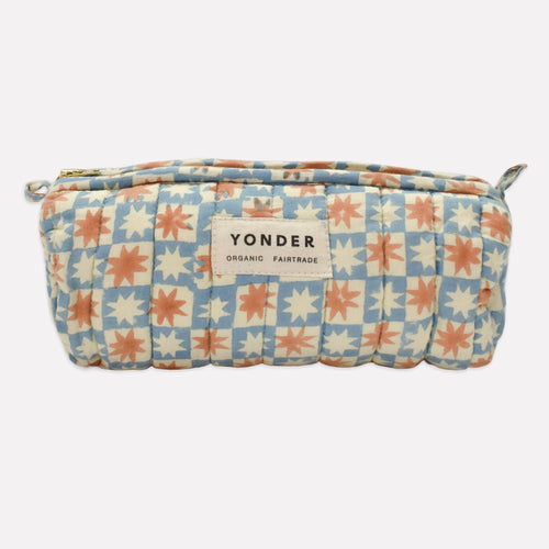 Quilted Barrel Case | Pinwheel | Sky