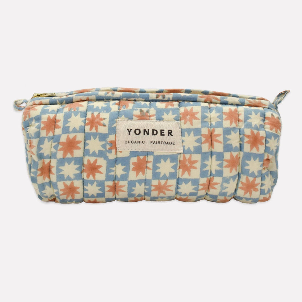 Quilted Barrel Case | Pinwheel | Sky