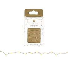 Load image into Gallery viewer, Gold LED String Lights - 3m - Display